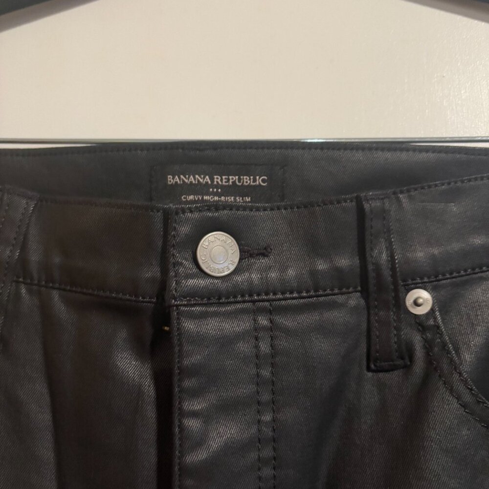 Banana Republic Curvy High Rise Slim Size 32/14 Black - Picture 3 of 14